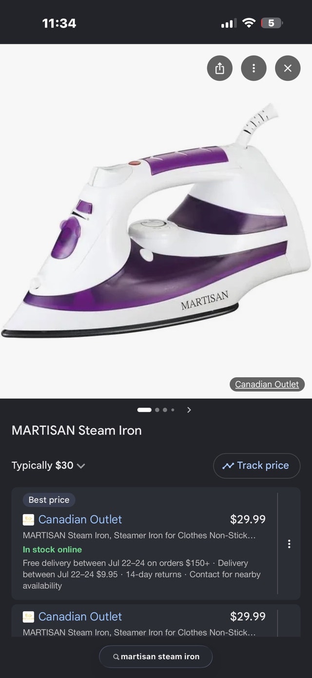 MARTISAN Steam Iron