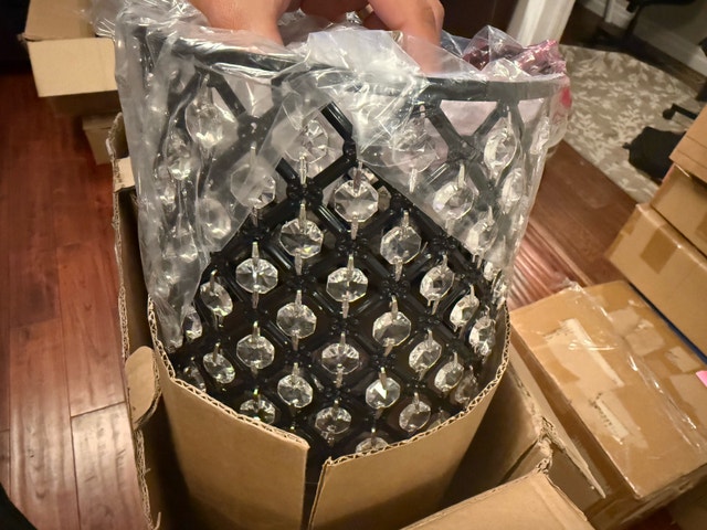 3-Way Dimmable Crystal Table Lamp with 2 USB Charging Ports - photo 5