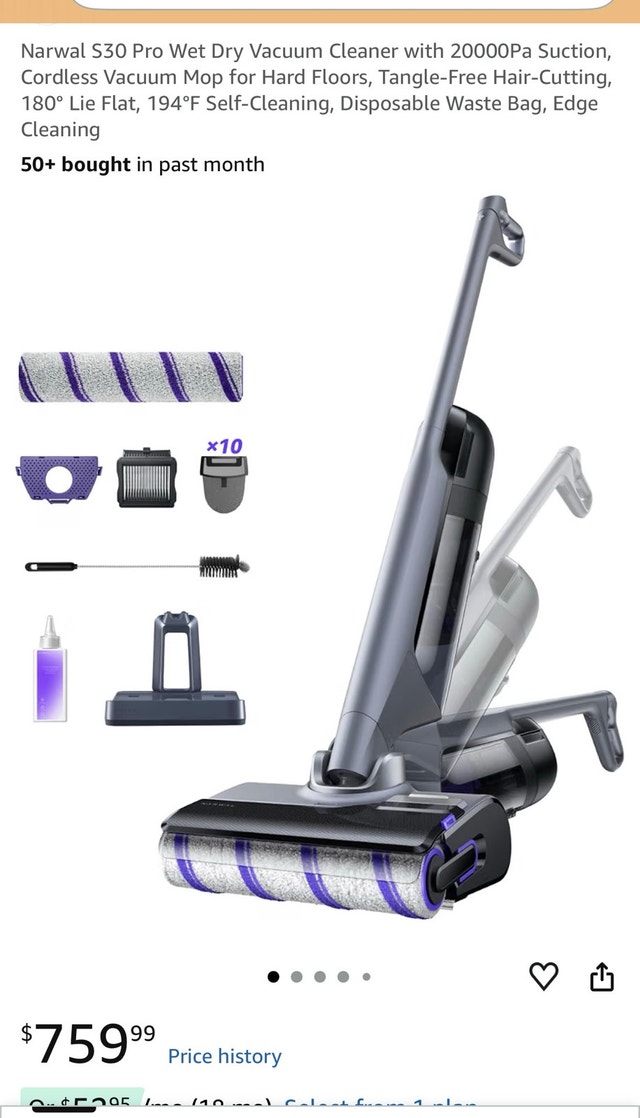 Narwal S30 Pro Wet Dry Vacuum Cleaner