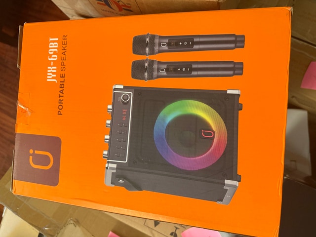 JYX-69BT Karaoke Machine with Two Wireless Microphones - photo 2