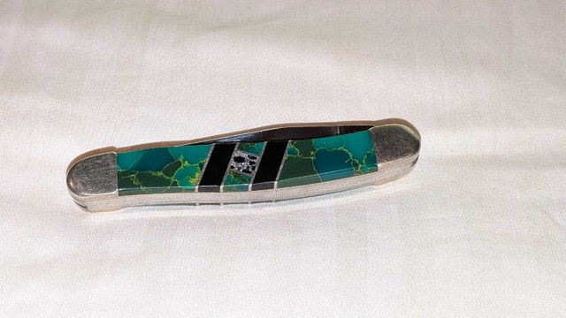 Rare Collectible: Case Exotic Arizona Jade Tiny Muskrat knife