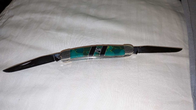 Rare Collectible: Case Exotic Arizona Jade Tiny Muskrat knife - photo 3