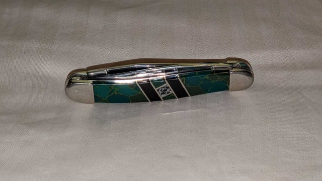 Rare Collectible: Case Exotic Arizona Jade Tiny Muskrat knife - photo 5
