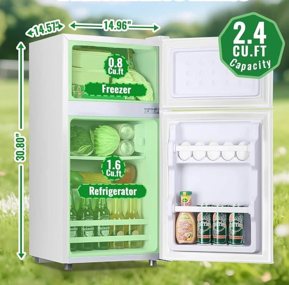 Like-New 2.4 Cu. Ft. Mini Fridge with Freezer - photo 2