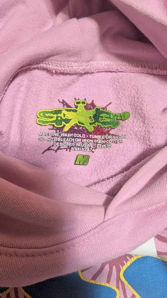 Pink Sp5der Atlanta Hoodie - photo 3