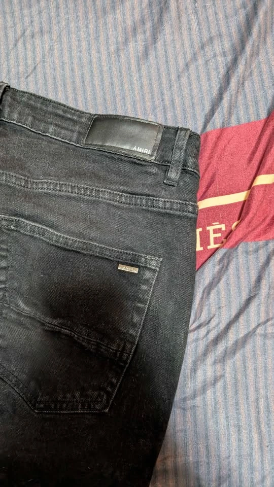 AMIRI Black Rhinestone Jeans - photo 2