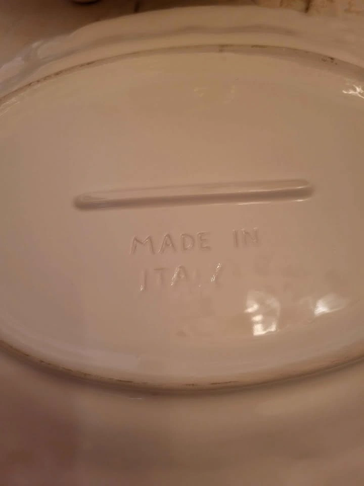 Vintage Italian Porcelain/Ceramic Soup Tureen with Matching Plat - photo 2