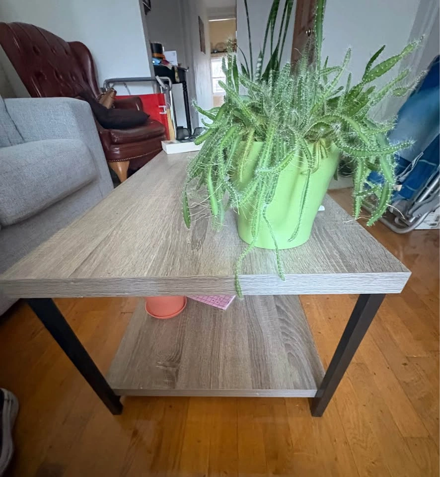 Gray and Black Industrial style Coffee Table $25 - photo 3