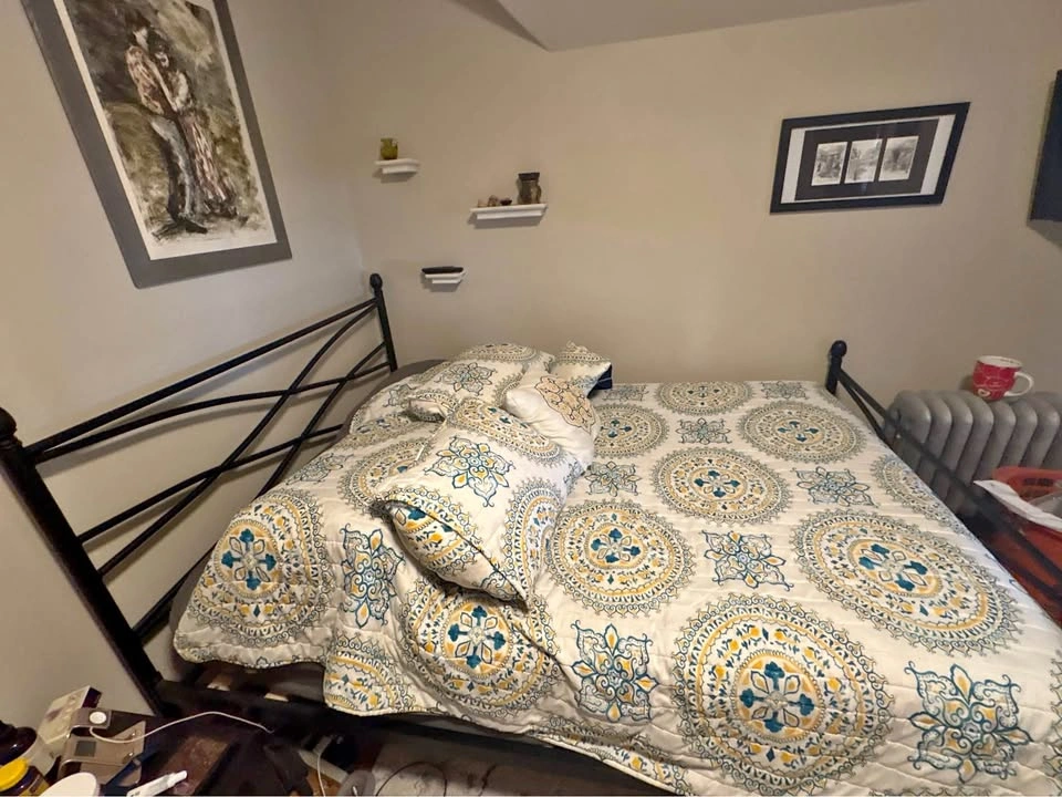 Metal Geometric Bed Frame