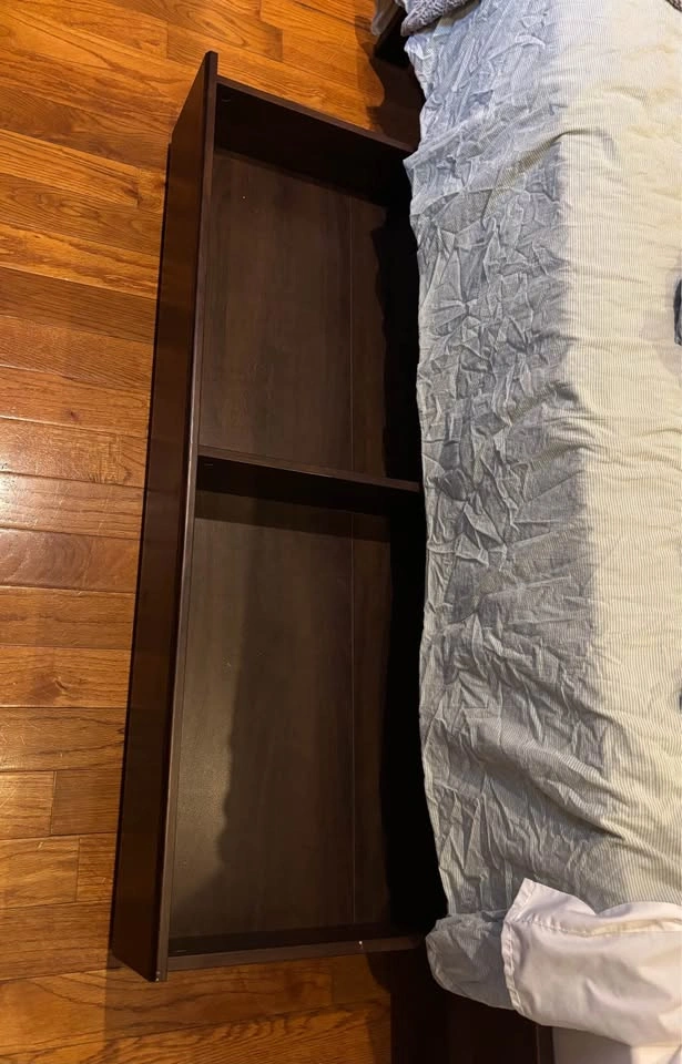 Full-size Wood Bed Frame w/ Storage + Mattress - photo 3