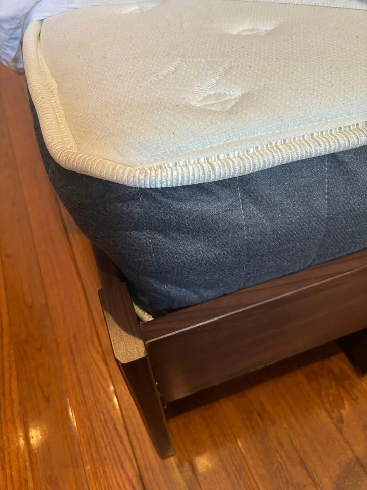 Full-size Wood Bed Frame w/ Storage + Mattress - photo 5