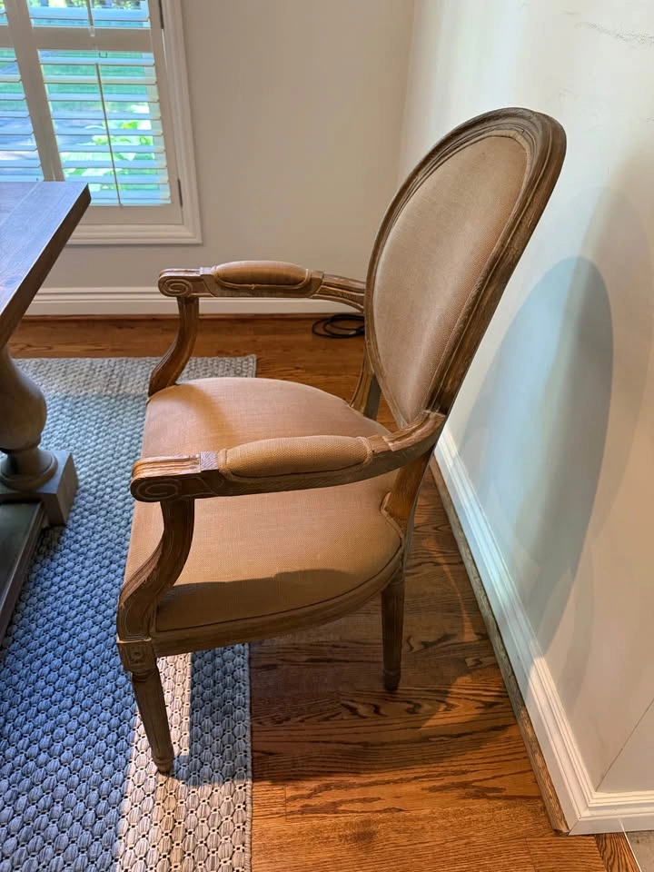 RESTORATION HARDWARE - Rustic Trestle Dining Table with 8 Chairs - photo 4