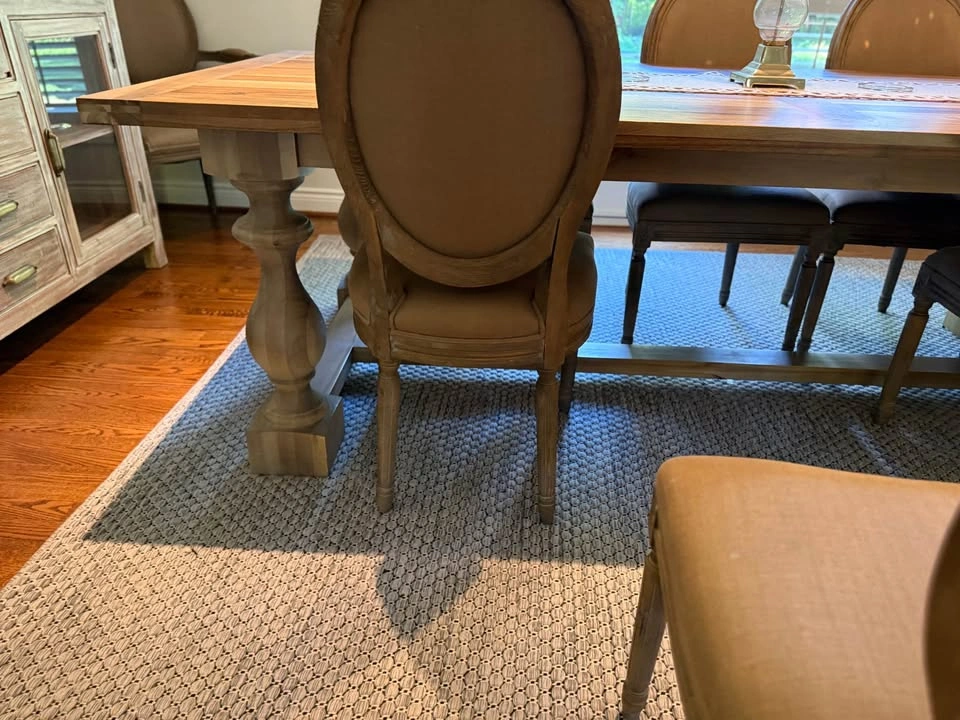 RESTORATION HARDWARE - Rustic Trestle Dining Table with 8 Chairs - photo 5