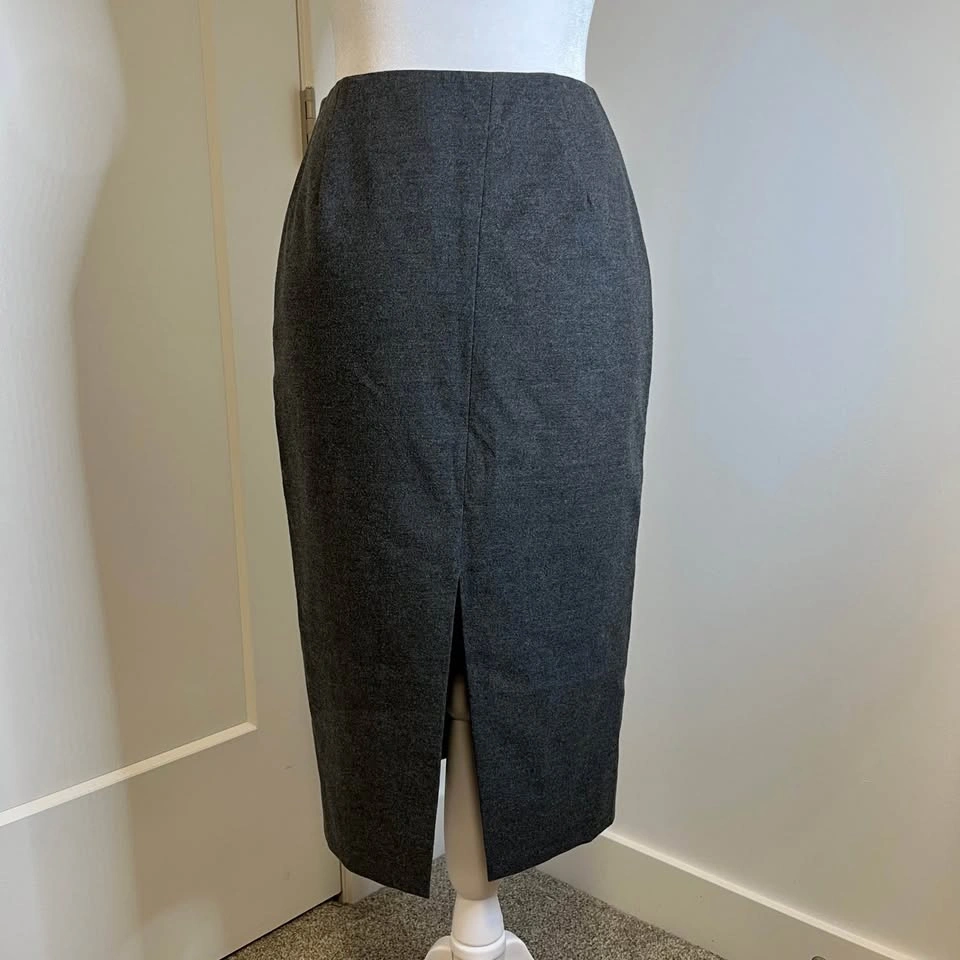 BABATON Long Grey Pencil Skirt - Size 2 - photo 2