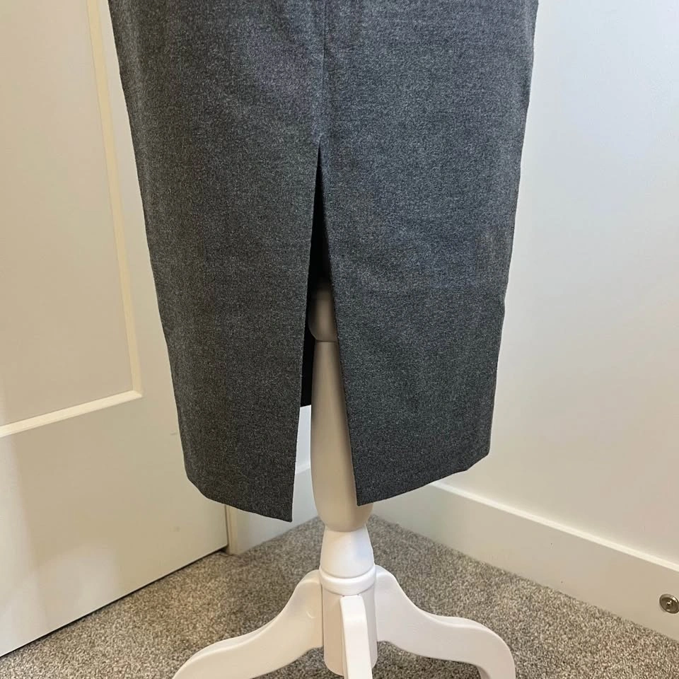 BABATON Long Grey Pencil Skirt - Size 2 - photo 3