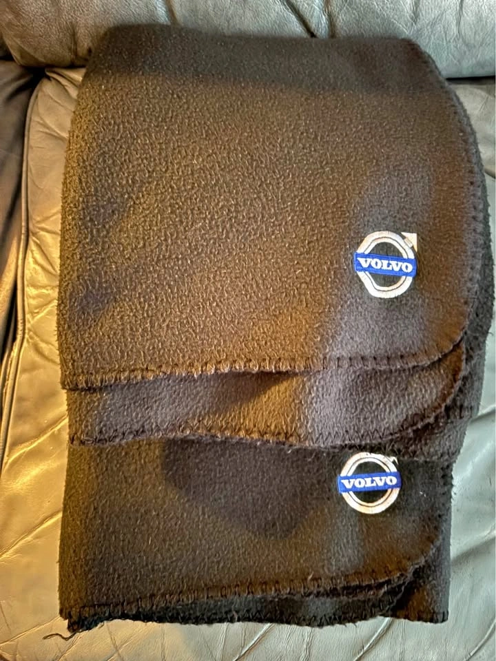 Vintage Official Volvo Promotional Fleece Blankets (Set of 2)