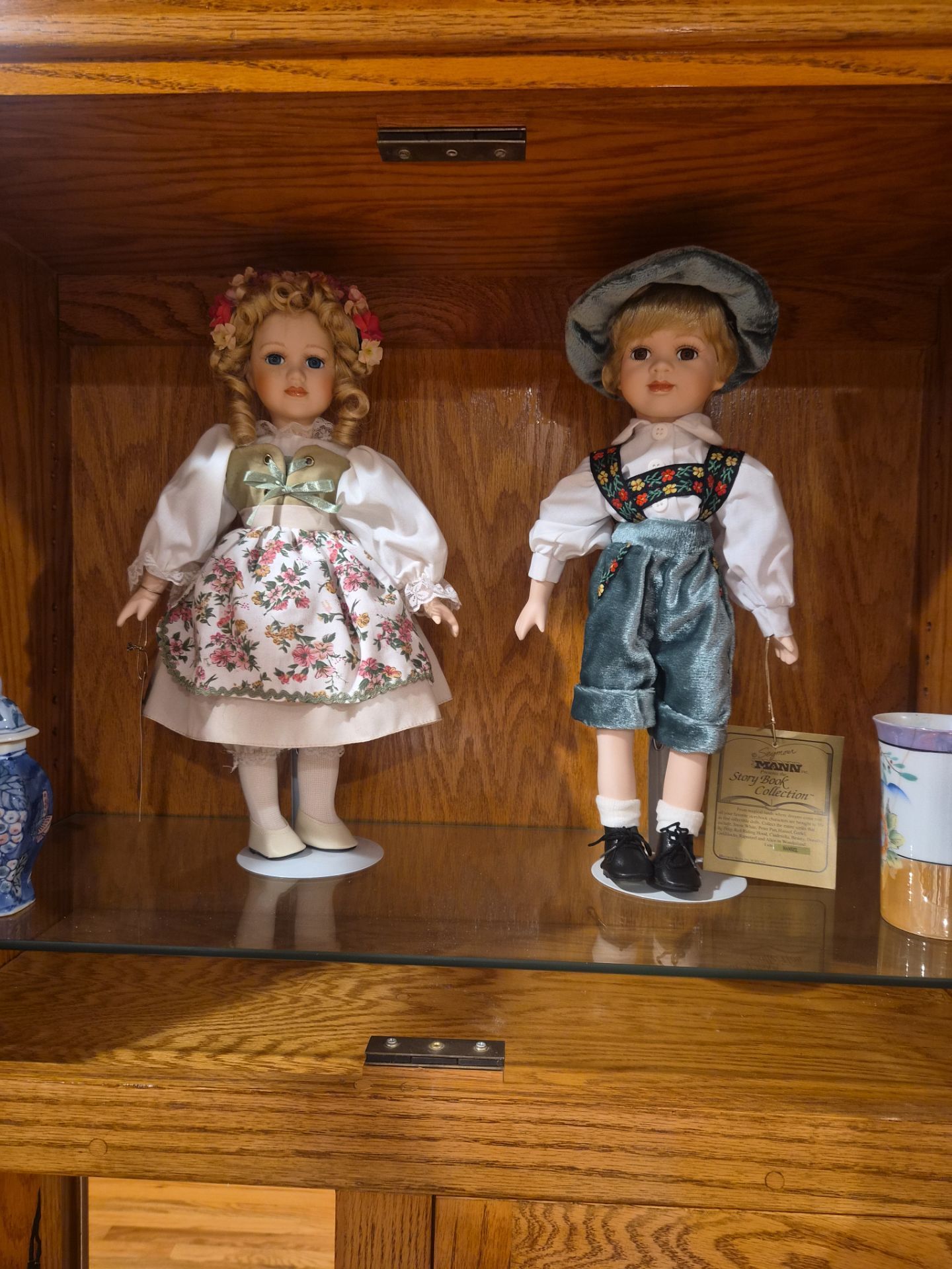 PORCELAIN SEYMOUR MANN HANSEL AND GRETEL DOLLS