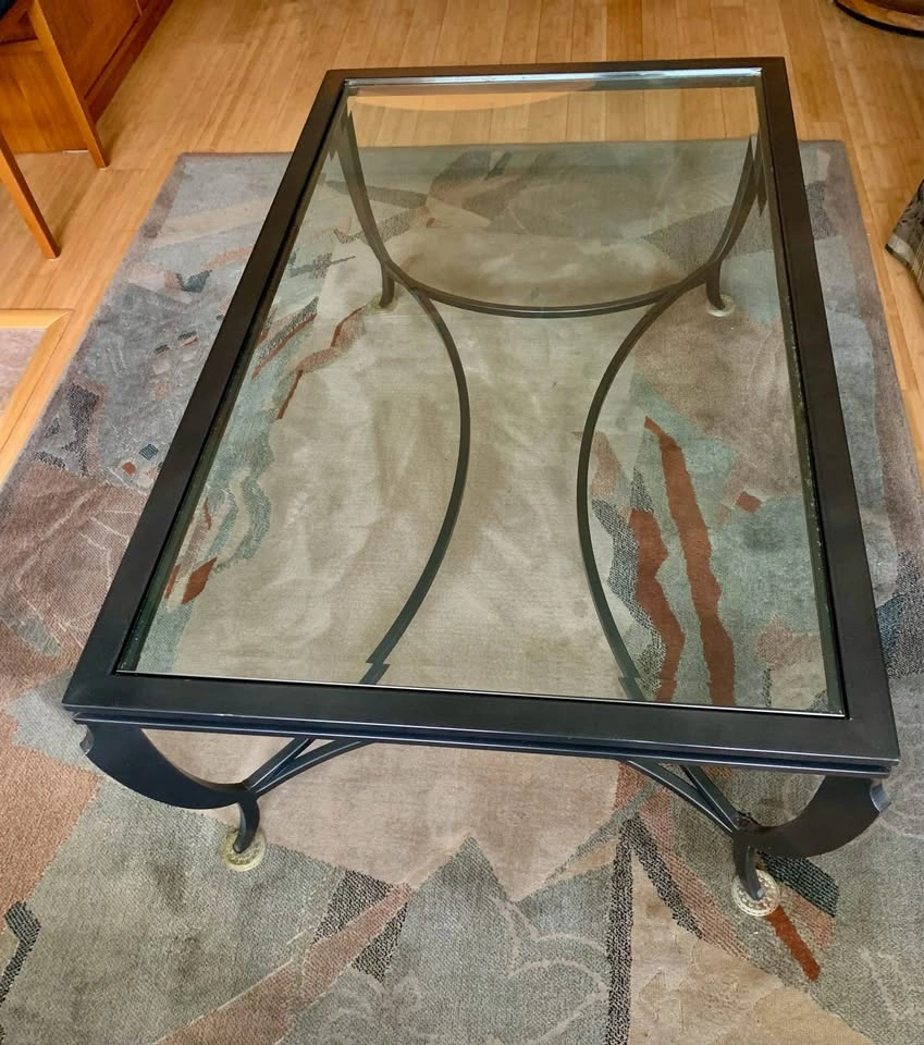 Large Contemporary Glass Coffee Table (50” x 30”) - Scan Designs - photo 3