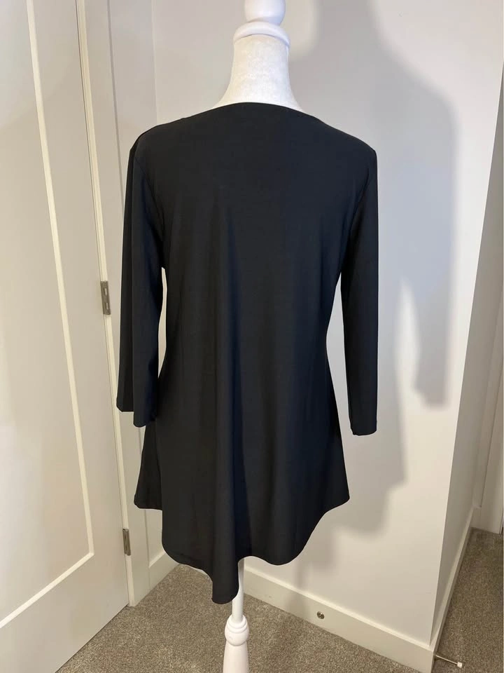 CREATION Asymmetrical Long Black Top - photo 5