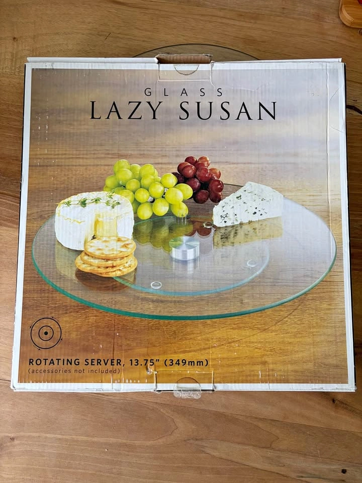 Glass Lazy Susan Serving Dish