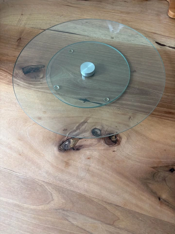 Glass Lazy Susan Serving Dish - photo 2