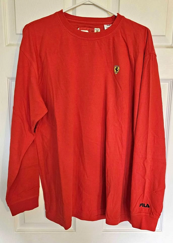 Brand New Vintage Fila x Ferrari F1 Team Long Sleeve T-Shirt