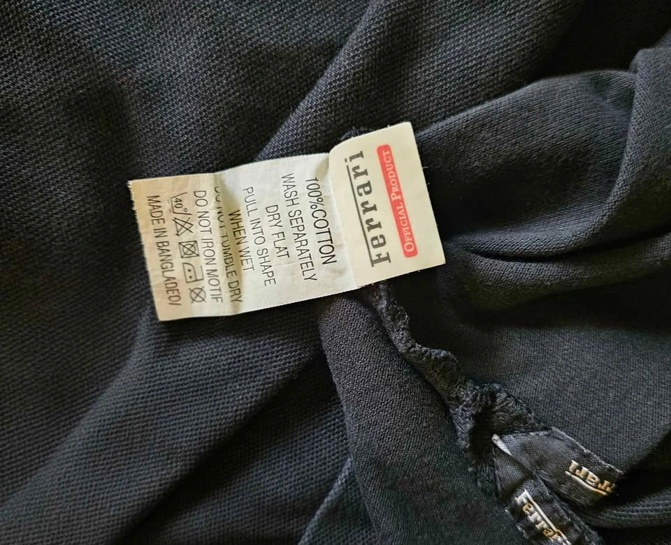Authentic Scuderia Ferrari Men's Black Cotton Polo Shirt - Size - photo 3