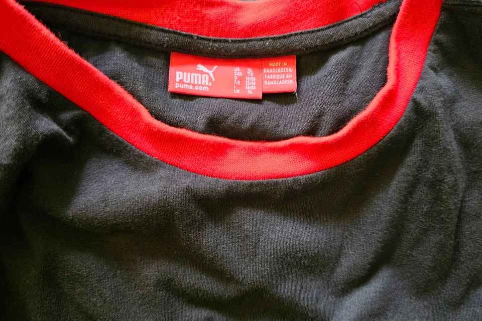 Authentic Puma Men's Retro Ringer Graphic T-Shirt - Black/Red - - photo 2