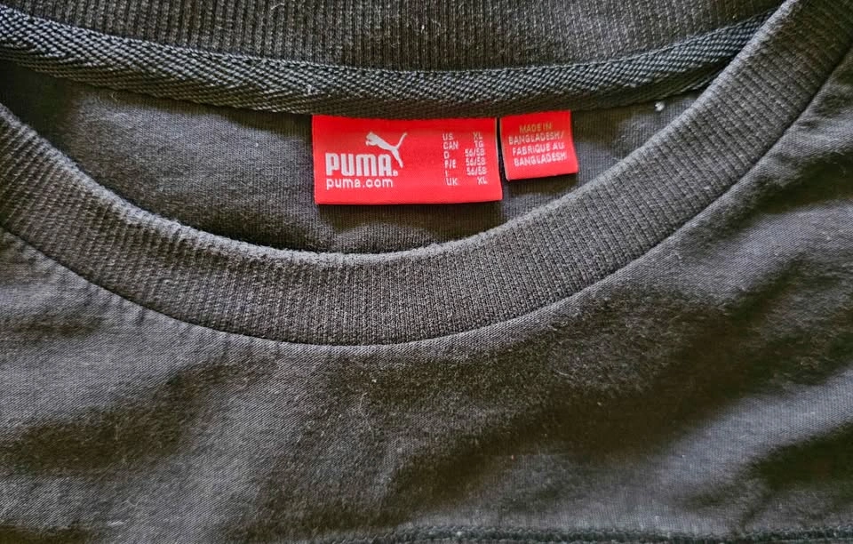 Puma Men's Black Graphic T-Shirt with Big Logo - Size XL - photo 3