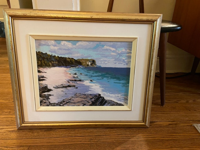 Original Framed Oil Painting – Georgian Bay Beach - photo 2