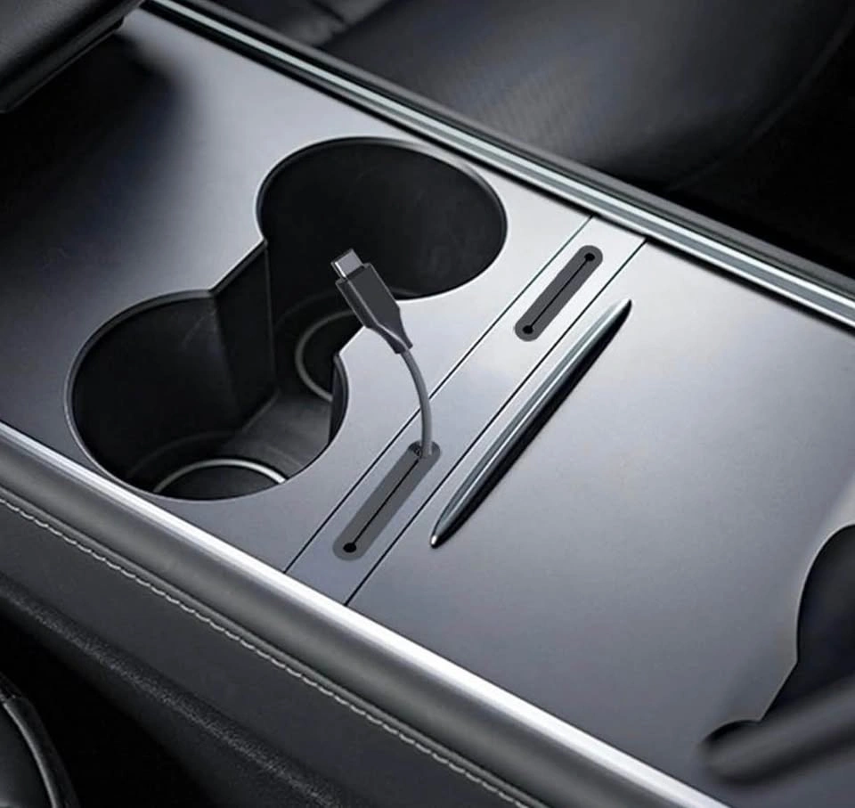 Tesla Center Console USB Charging Cable Organizer Model 3/Y - photo 2