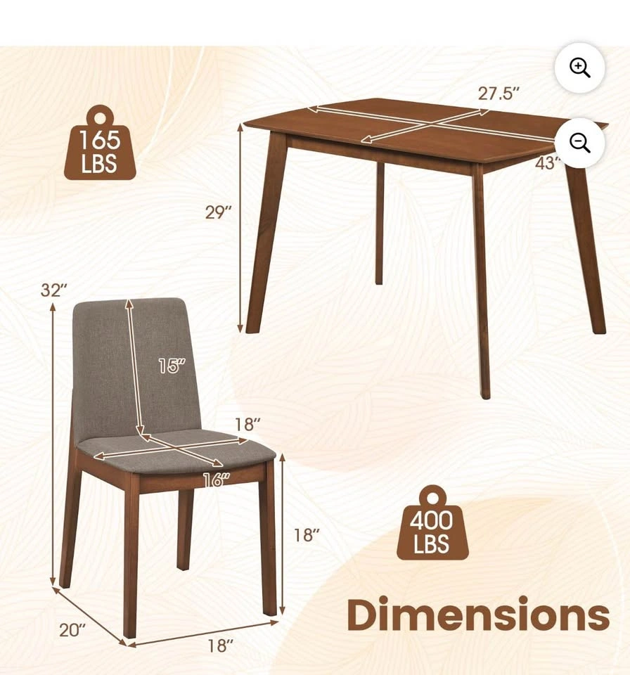 Dinning table and chairs (set of 4 chairs) - photo 2