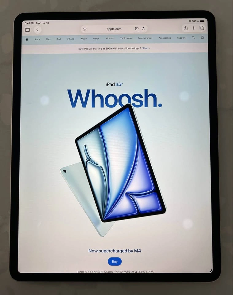 Apple iPad Air M4 128GB WiFi (Starlight) - photo 3
