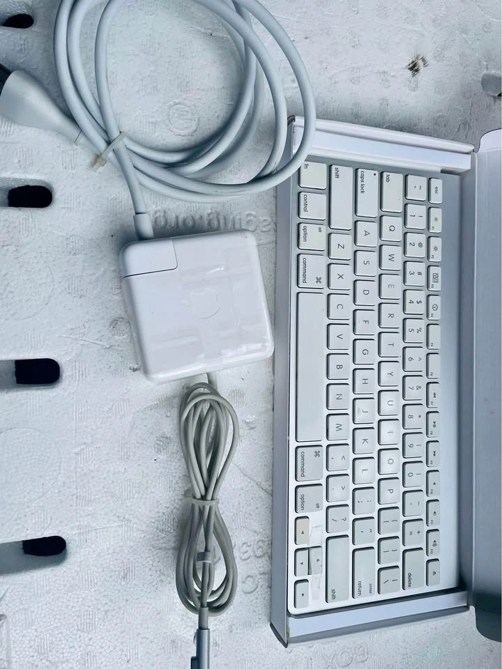 Apple keyboard and charger
