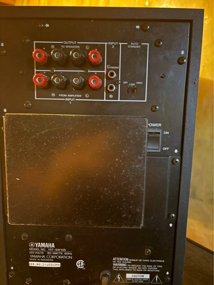 Yamaha YST-SW105 subwoofer - photo 2