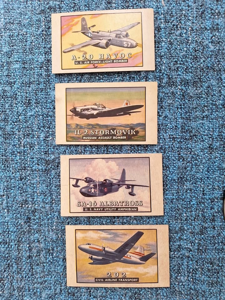 Vintage 1952 Topps Wings Trading Cards - Lot of 12 - photo 2