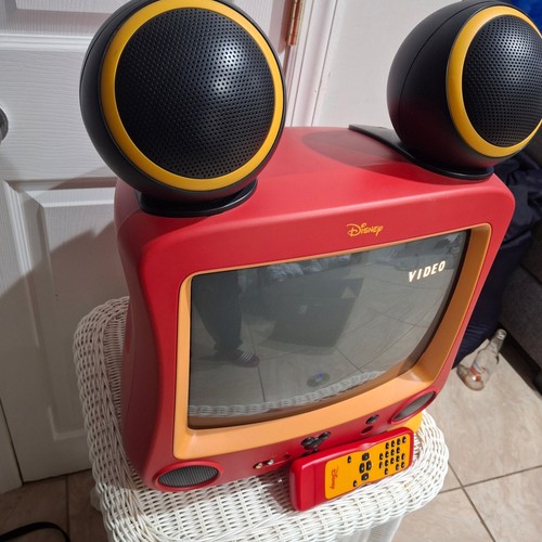 Disney Mickey Mouse 13" CRT TV Red with Ear Speakers W/Remote - photo 4