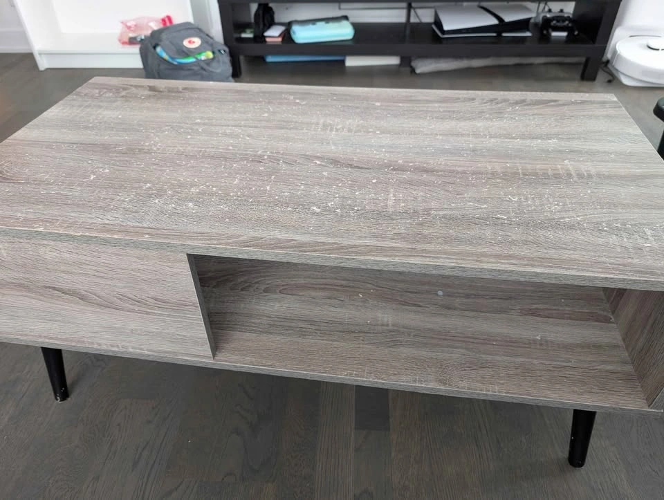 Grey Oak Finish Mid-Century Modern Coffee Table - photo 3