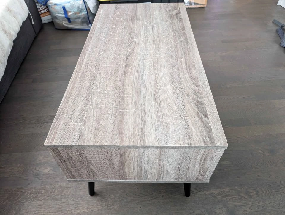 Grey Oak Finish Mid-Century Modern Coffee Table - photo 4