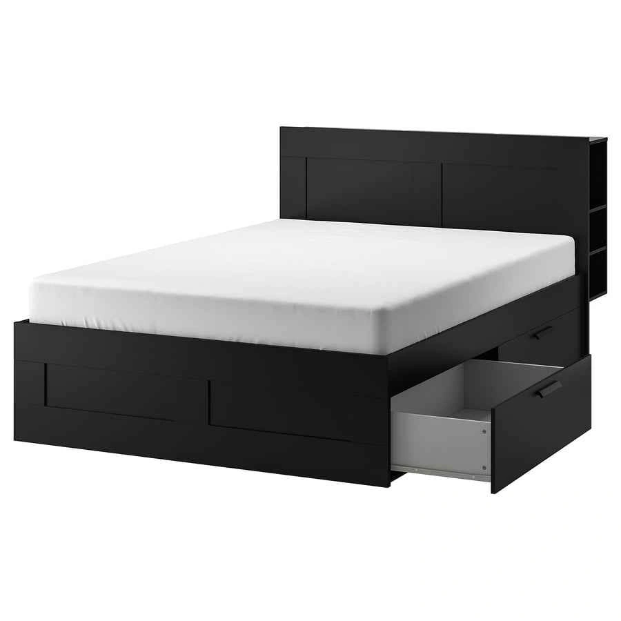 Ikea BRIMNES King Size Bed Frame (Black) - photo 2