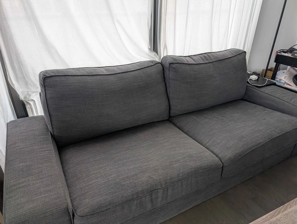 Grey IKEA KIVIK Sofa - photo 2