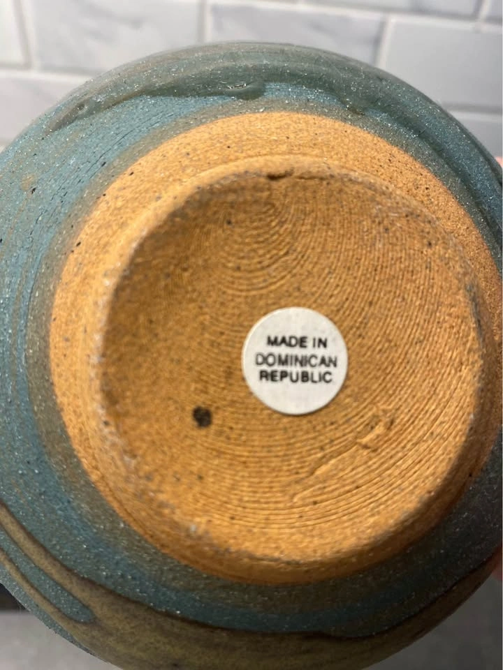 Handmade Ceramic Bowl Blue and Brown Glaze - photo 4