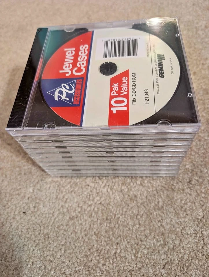 Unopened 10-Pack CD Jewel Cases