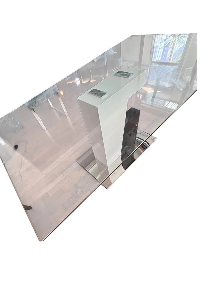 Ildefonso Glass Top Dining Table By Wrought Studio Wayfair - photo 3
