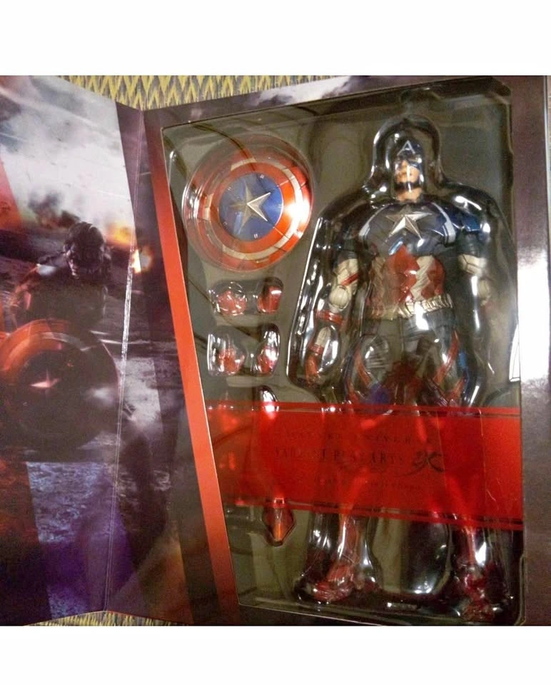 BNIB Square Enix Marvel Variant Play Arts Kai Captain America