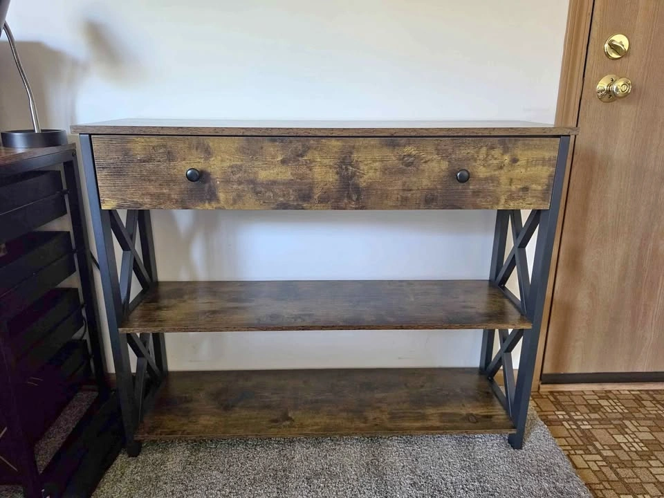 Console table with drawer