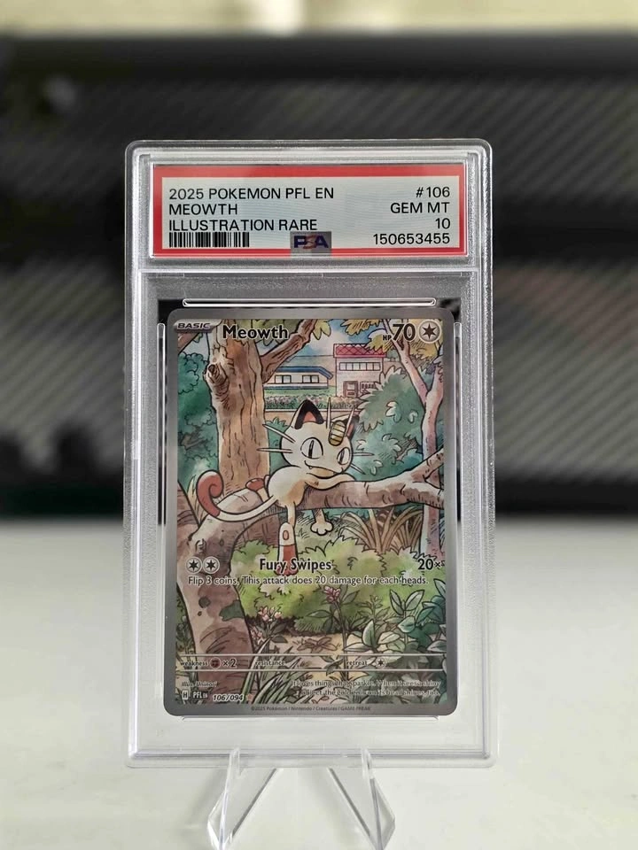 Meowth Ex 106 Phantasmal Flames PSA 10