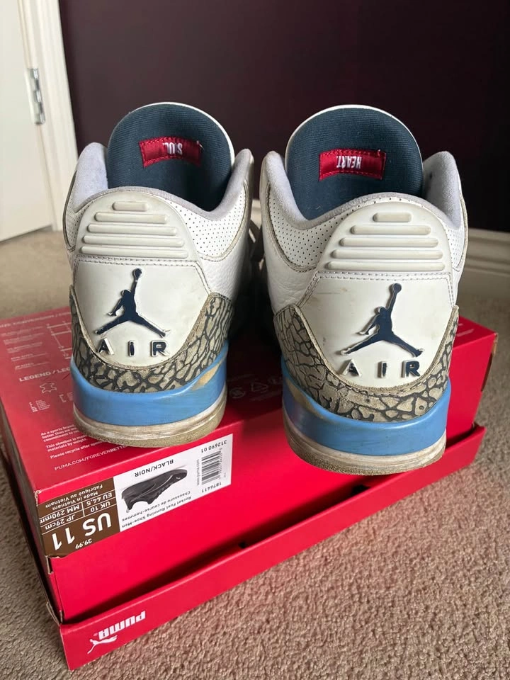 Jordan 3 Retro Unc - photo 3