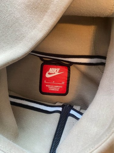 Nike Tech Fleece Tracksuit Set Full Zip Hoodie Joggers Beige Siz - photo 5