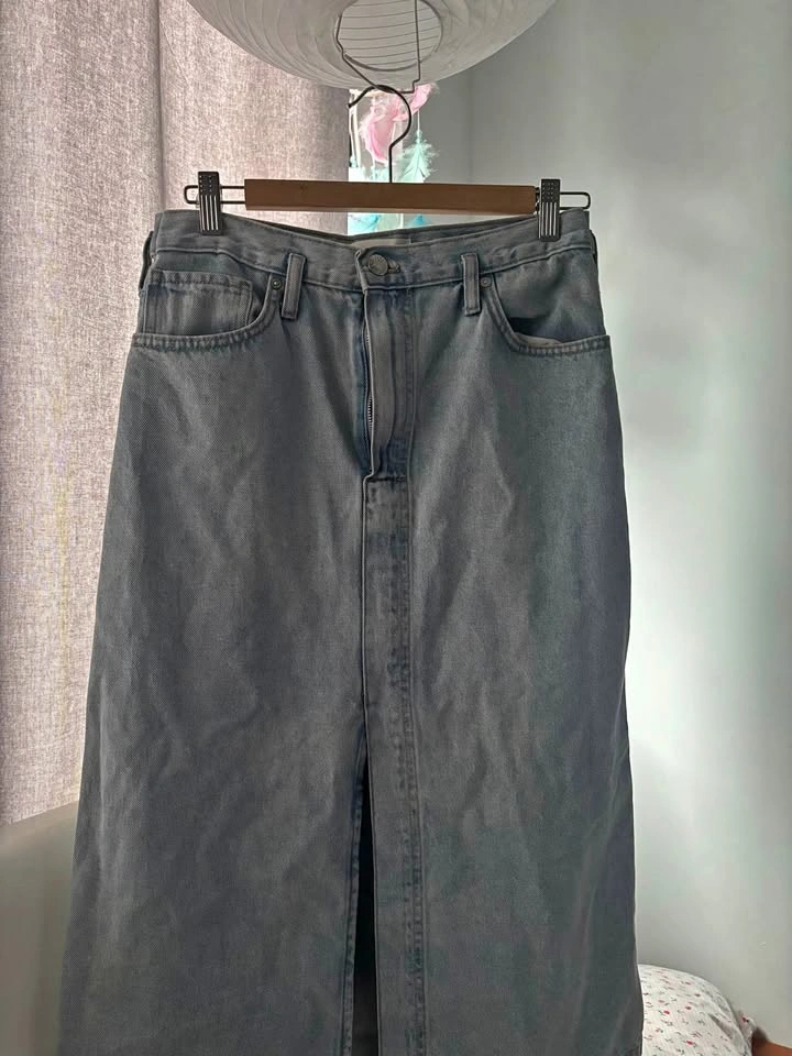 Mango Denim Maxi Skirt